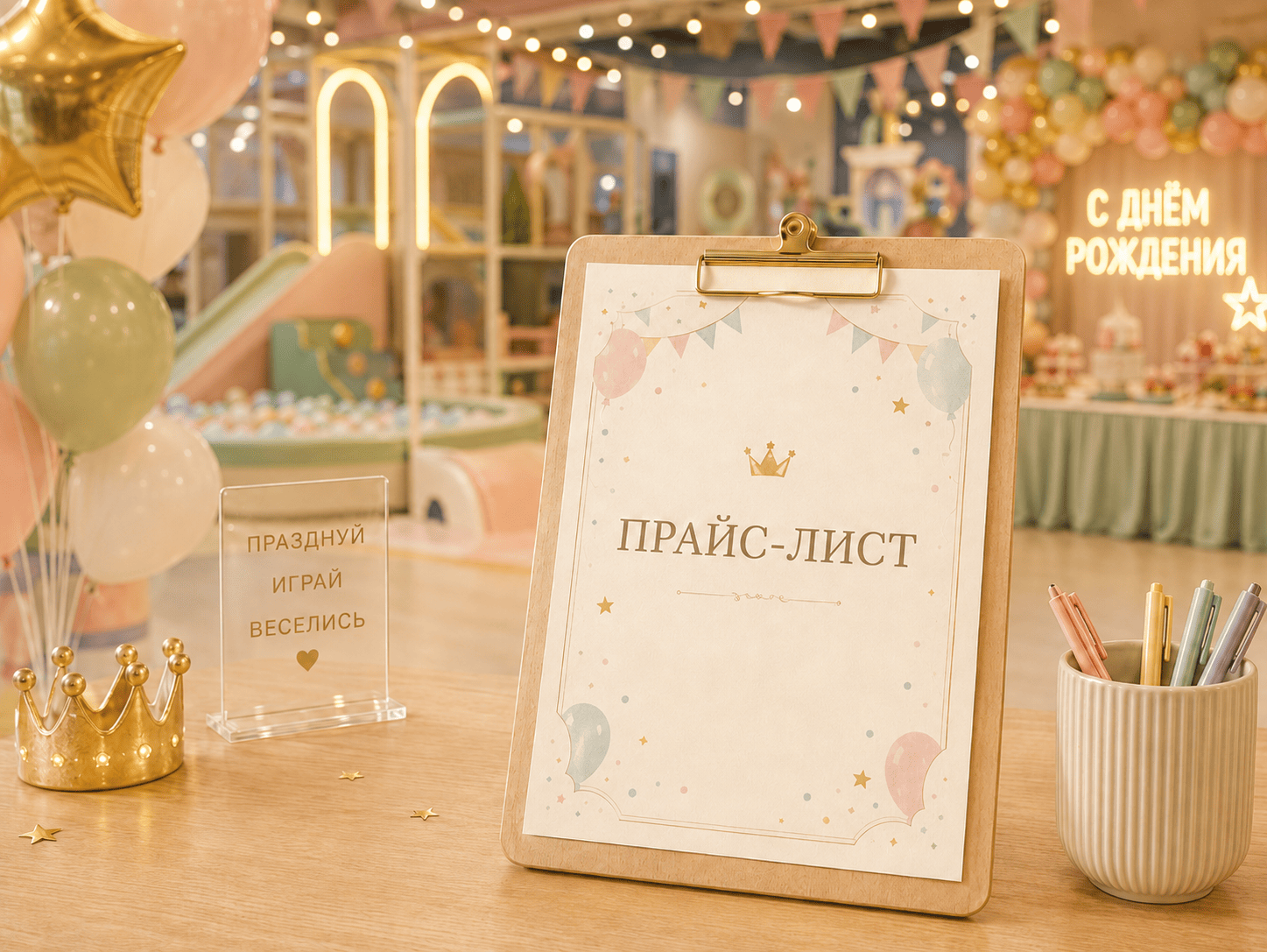 Прайс-лист детского центра